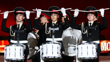 Военно-музыкальный фестиваль стартовал на Красной площади в Москве